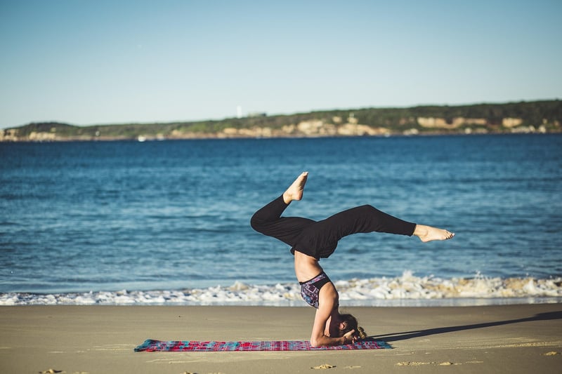 Woman practicing yoga and meditation